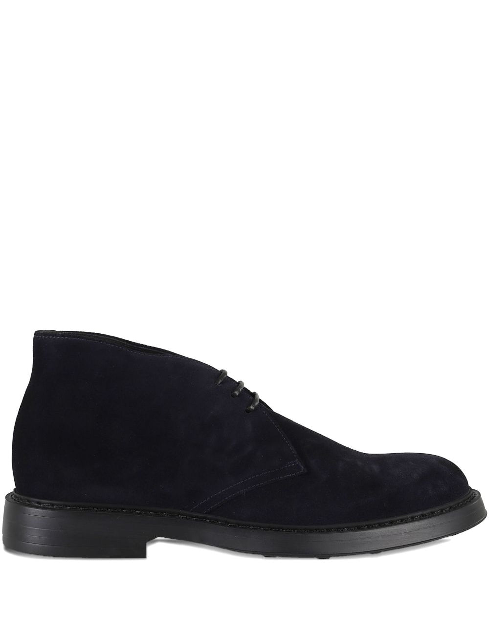 Derby stringati in pelle scamosciata in nero Doucal's - uomo 