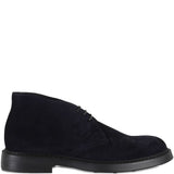 Derby stringati in pelle scamosciata in nero Doucal's - uomo 