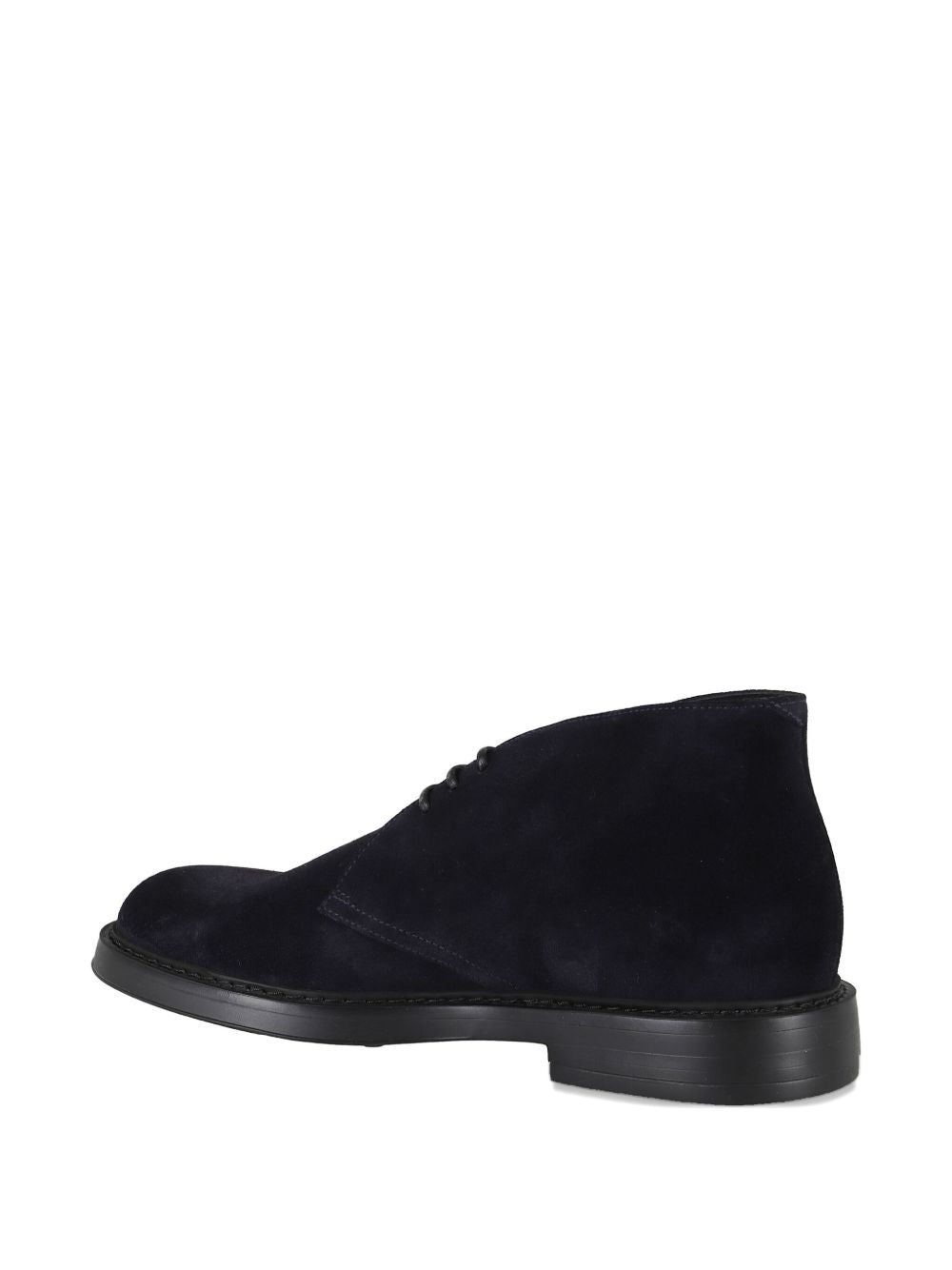 Derby stringati in pelle scamosciata in nero Doucal's - uomo 