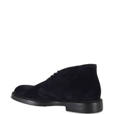 Derby stringati in pelle scamosciata in nero Doucal's - uomo 