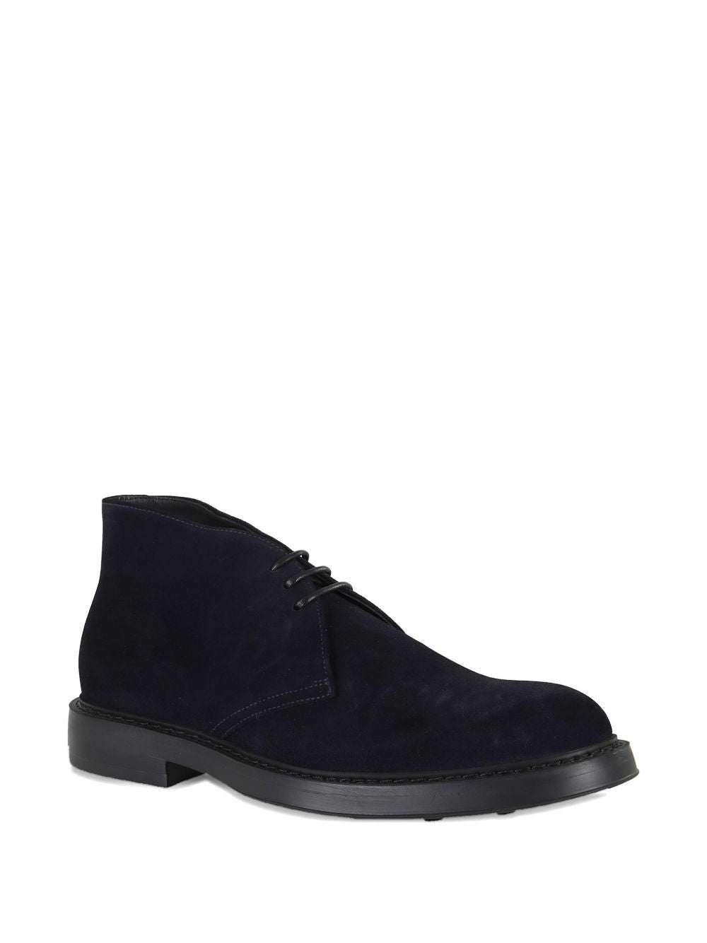 Derby stringati in pelle scamosciata in nero Doucal's - uomo 
