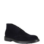 Derby stringati in pelle scamosciata in nero Doucal's - uomo 