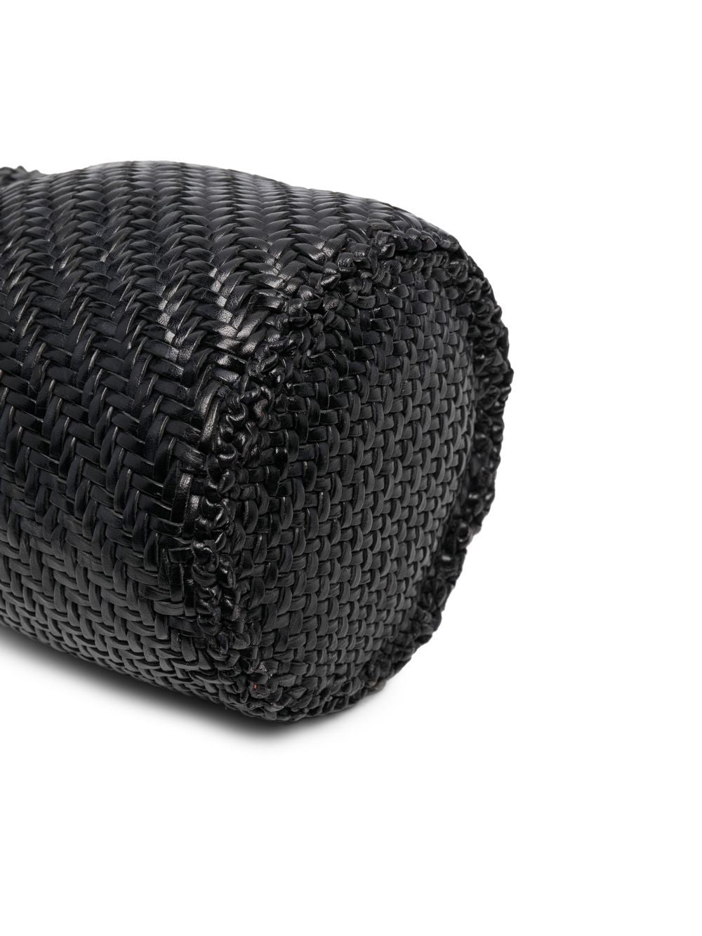 Borsa pompom intrecciata in nero Dragon diffusion - donna 