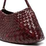 Borsa a spalla Rosanna mini Santa Croce in bordeaux 