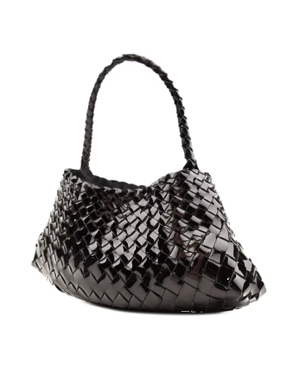 Borsa a spalla Rosanna mini Santa Croce in nero 