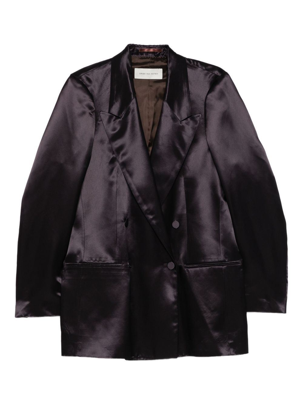 Blazer satinato blink in viola Dries van noten - donna 