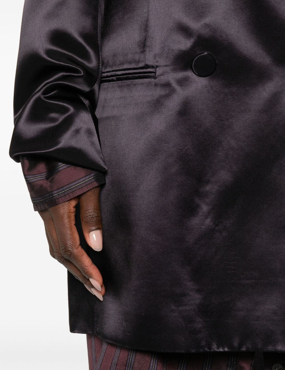 Blazer satinato blink in viola Dries van noten - donna 