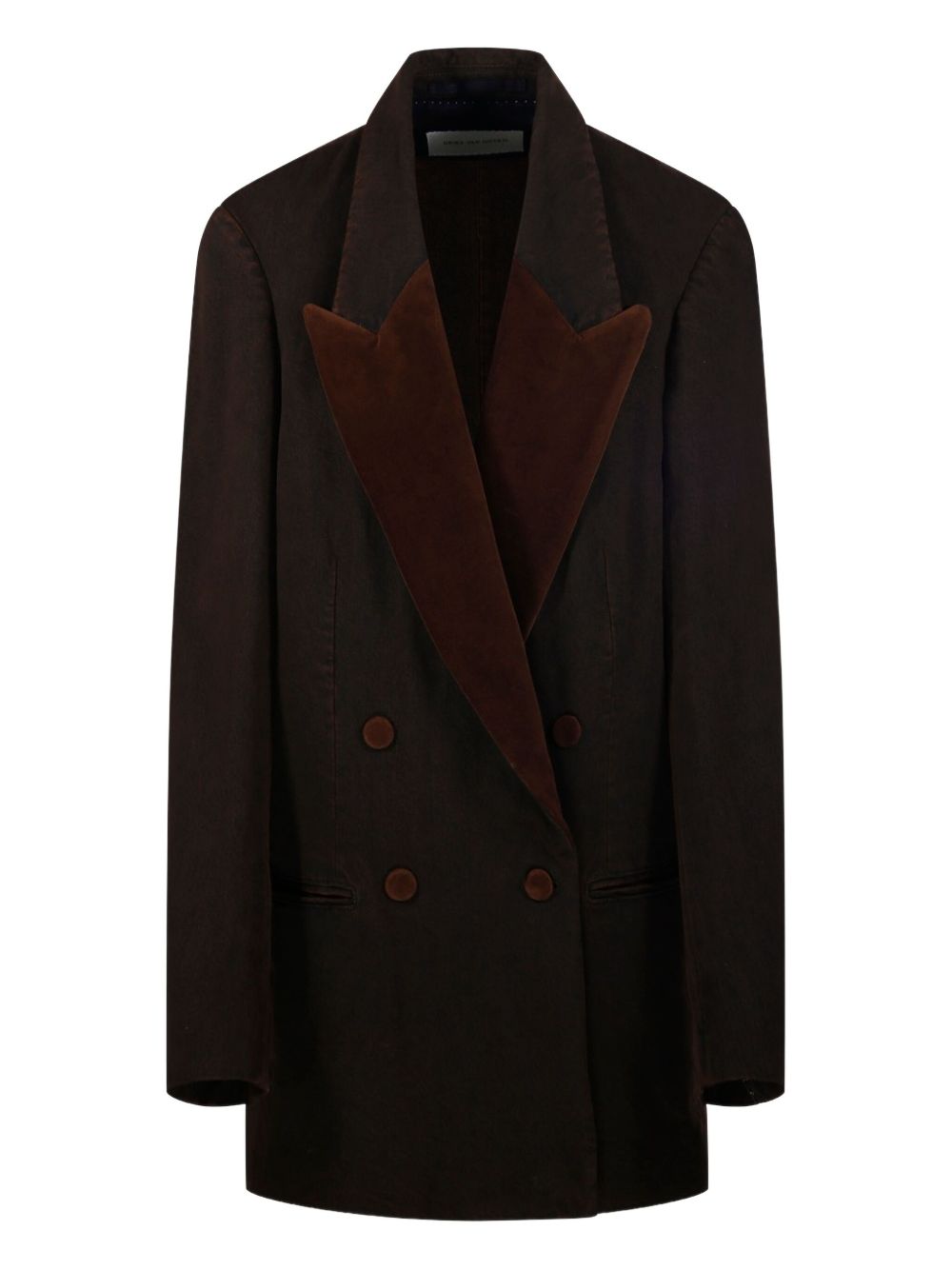 Blazer doppiopetto blink in marrone Dries van noten - donna 