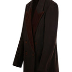 Blazer doppiopetto blink in marrone Dries van noten - donna 