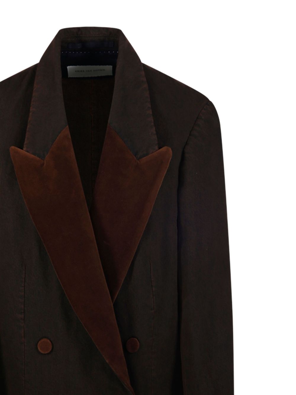 Blazer doppiopetto blink in marrone Dries van noten - donna 