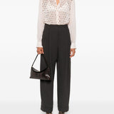 Pantalone a gamba ampia partan in grigio Dries van noten - donna 