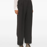 Pantalone a gamba ampia partan in grigio Dries van noten - donna 
