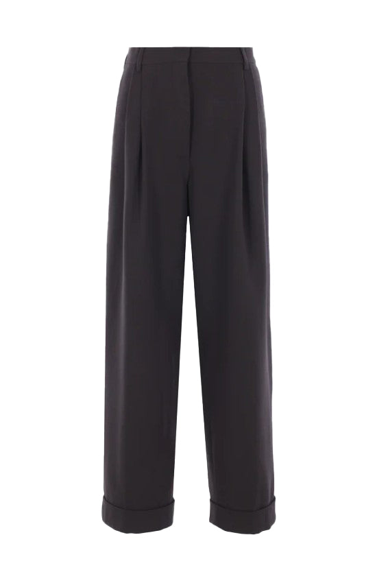 Pantalone a gamba ampia partan in grigio Dries van noten - donna 