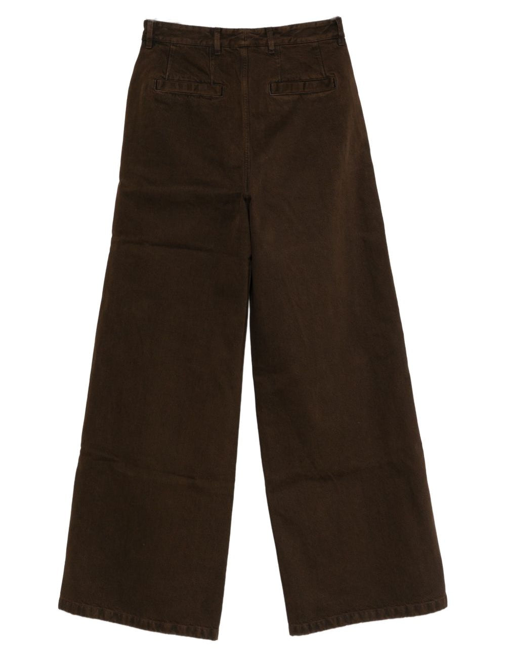 Pantaloni dritti con pannelli di velluto in marrone Dries van noten - donna 