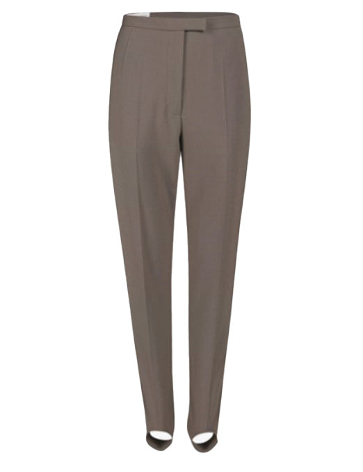Pantaloni con piega stampata in marrone Dries van noten - donna 