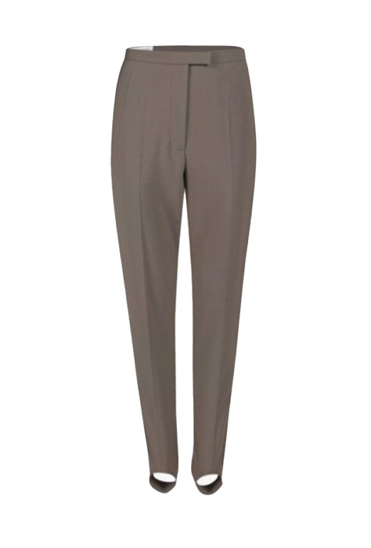 Pantaloni con piega stampata in marrone Dries van noten - donna 