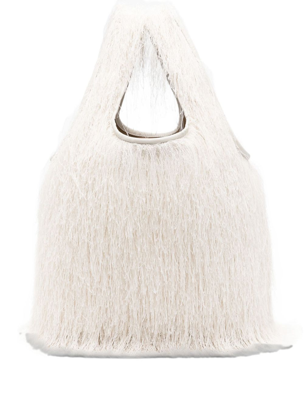 Borsa con frange in bianco Dries van noten - donna 
