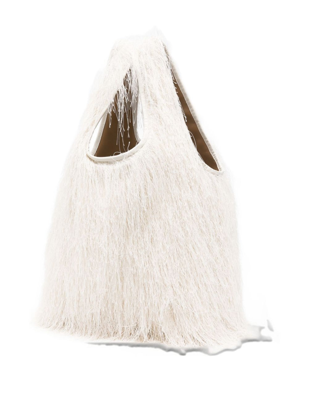Borsa con frange in bianco Dries van noten - donna 