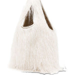 Borsa con frange in bianco Dries van noten - donna 