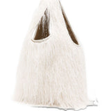 Borsa con frange in bianco Dries van noten - donna 