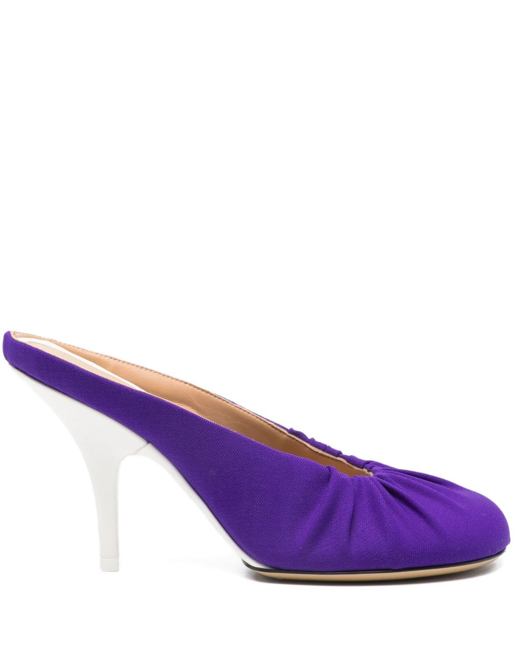 Mules in raso in viola Dries van noten - donna 