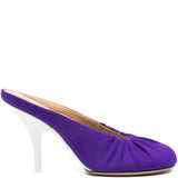 Mules in raso in viola Dries van noten - donna 