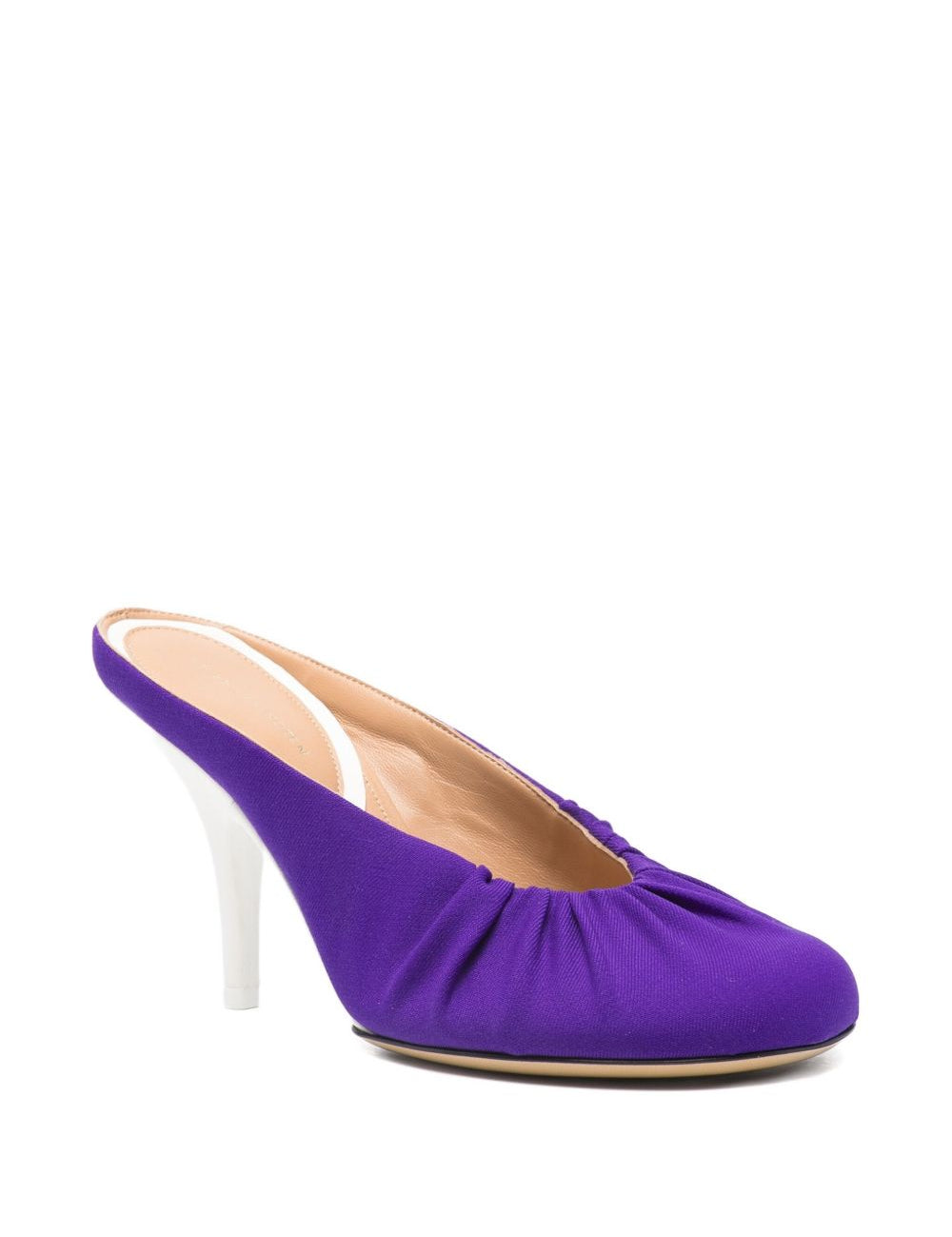 Mules in raso in viola Dries van noten - donna 