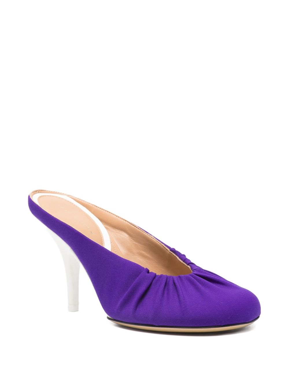 Mules in raso in viola Dries van noten - donna 