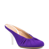Mules in raso in viola Dries van noten - donna 