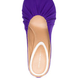 Mules in raso in viola Dries van noten - donna 