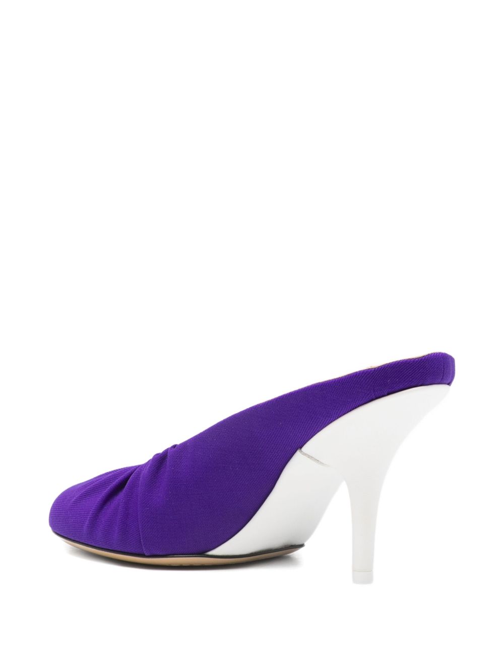 Mules in raso in viola Dries van noten - donna 