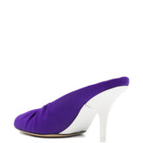 Mules in raso in viola Dries van noten - donna 