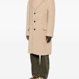 Cappotto monopetto rustic in beige Dries van noten - uomo 