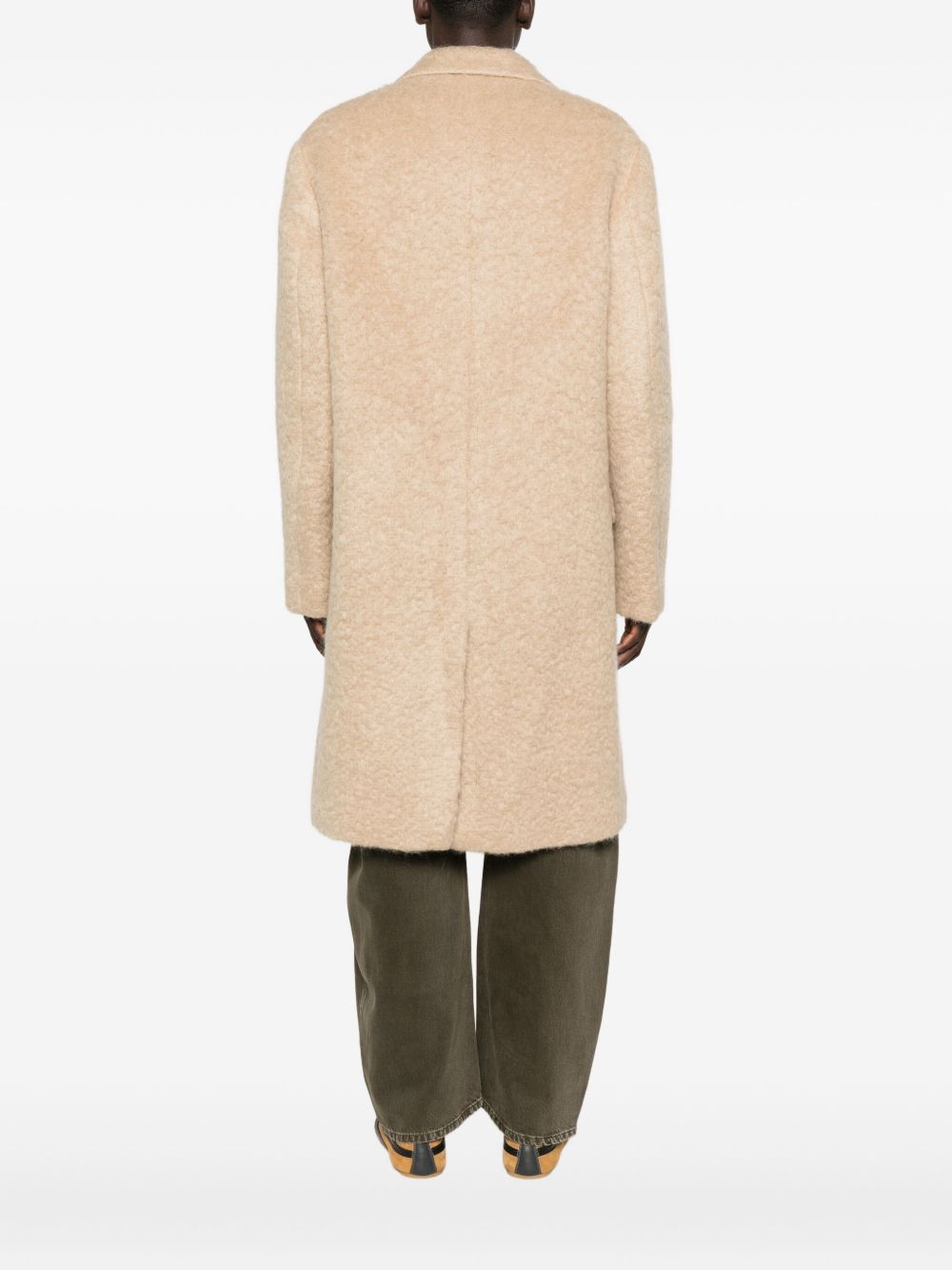 Cappotto monopetto rustic in beige Dries van noten - uomo 