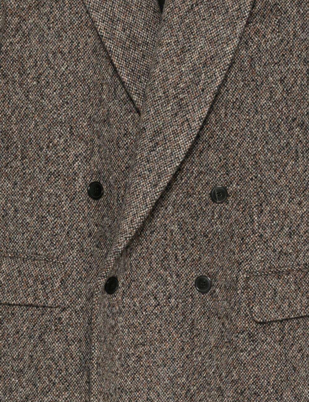Blazer oversize in tweed di misto lana rodgers in marrone Dries van noten - uomo 