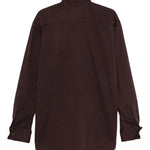 Camicia oversize croomd in bordeaux Dries van noten - uomo 