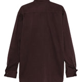 Camicia oversize croomd in bordeaux Dries van noten - uomo 