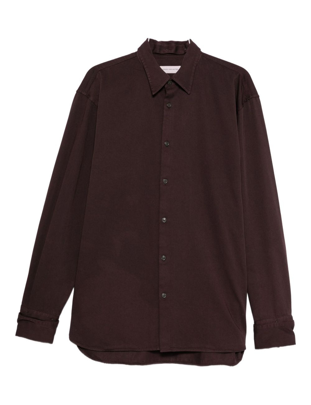 Camicia oversize croomd in bordeaux Dries van noten - uomo 