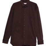 Camicia oversize croomd in bordeaux Dries van noten - uomo 