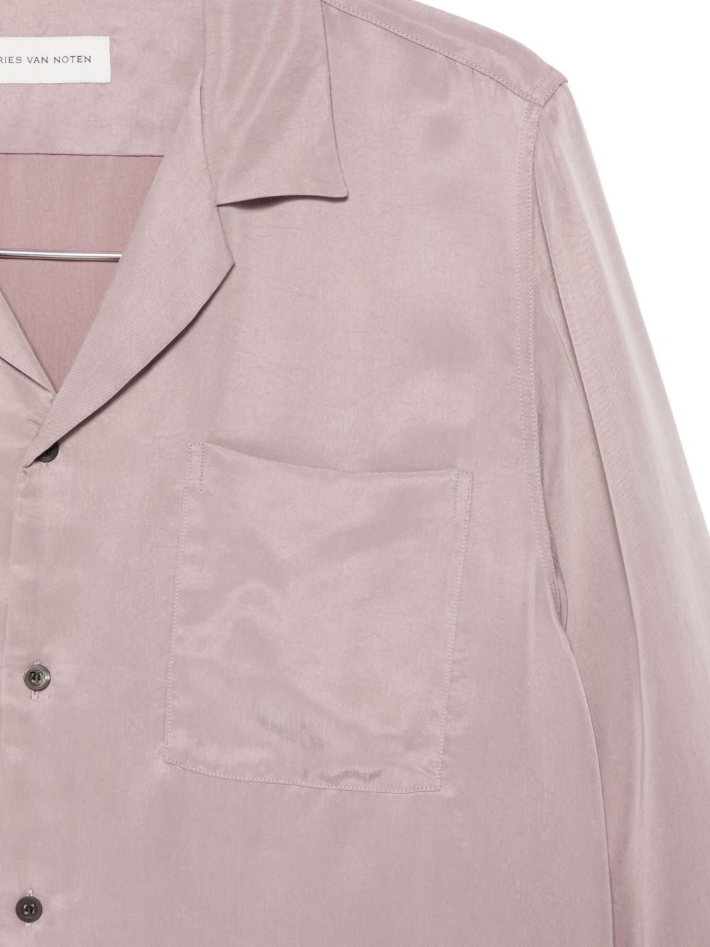 Camicia a maniche lunghe cartly in rosa Dries van noten - uomo 