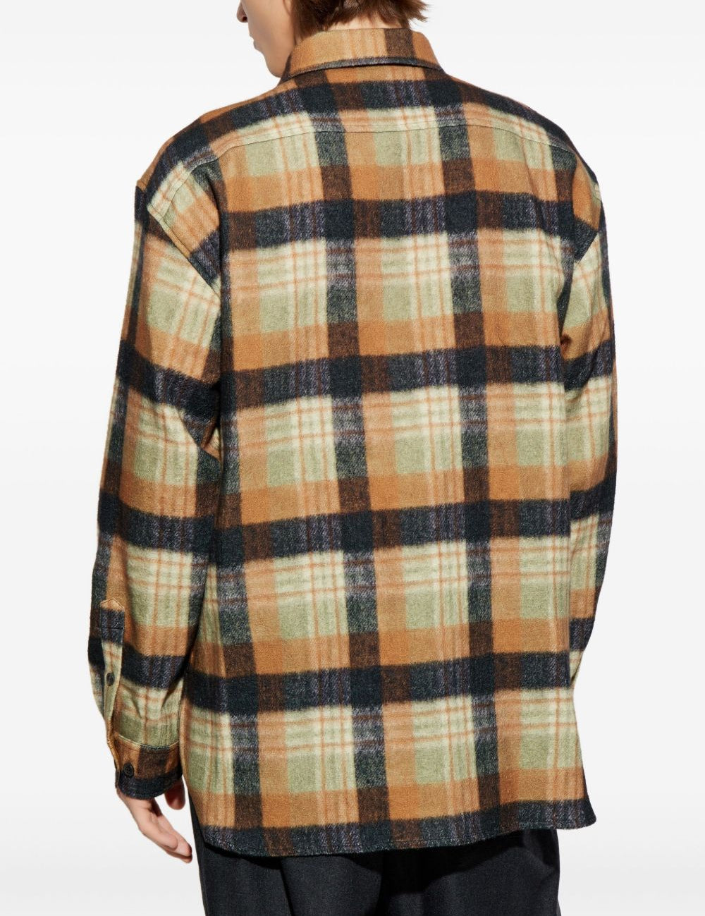 Camicia a quadri con zip in multicolore Dries van noten - uomo 