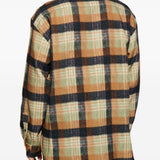 Camicia a quadri con zip in multicolore Dries van noten - uomo 