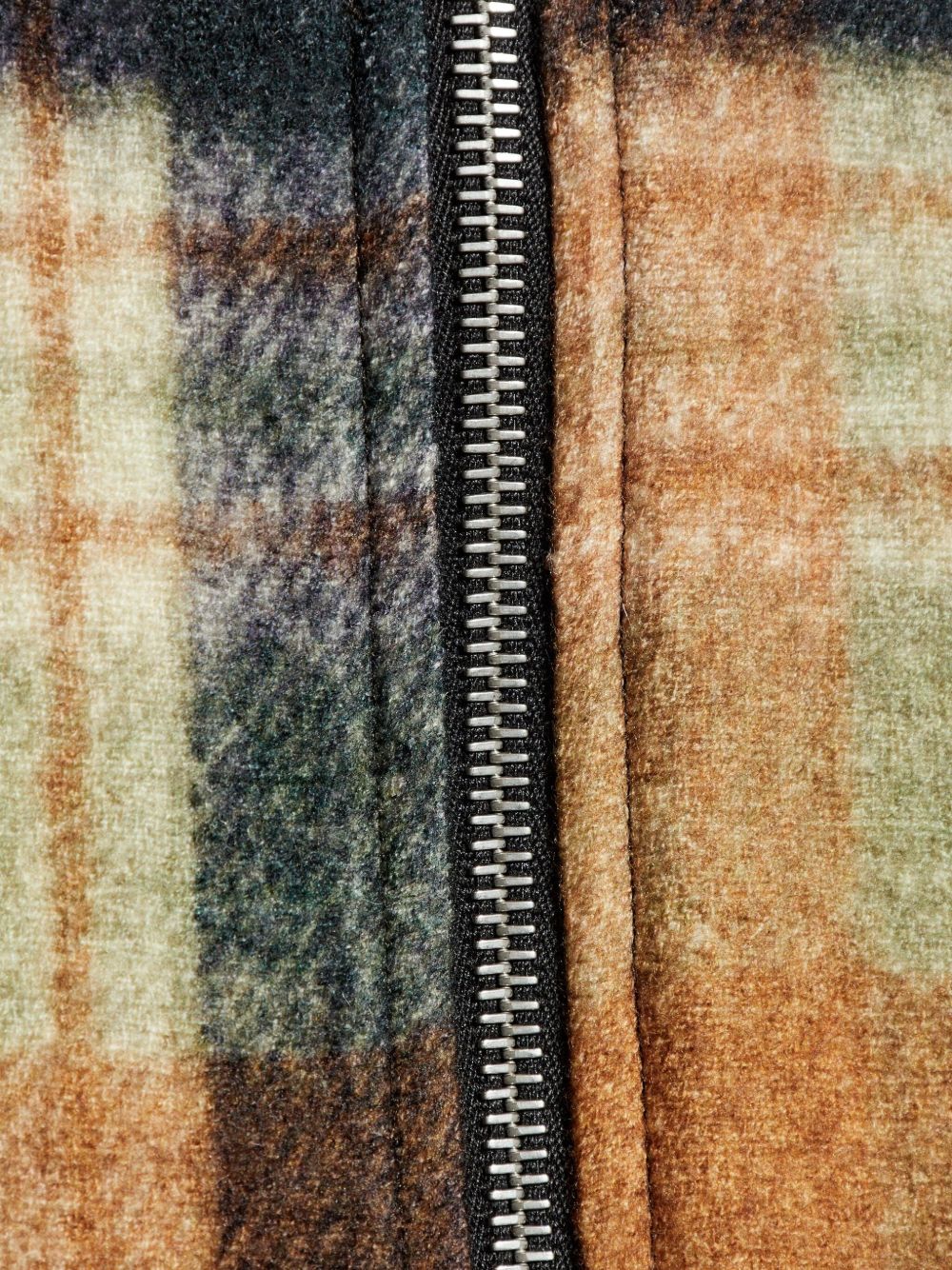 Camicia a quadri con zip in multicolore Dries van noten - uomo 
