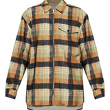 Camicia a quadri con zip in multicolore Dries van noten - uomo 