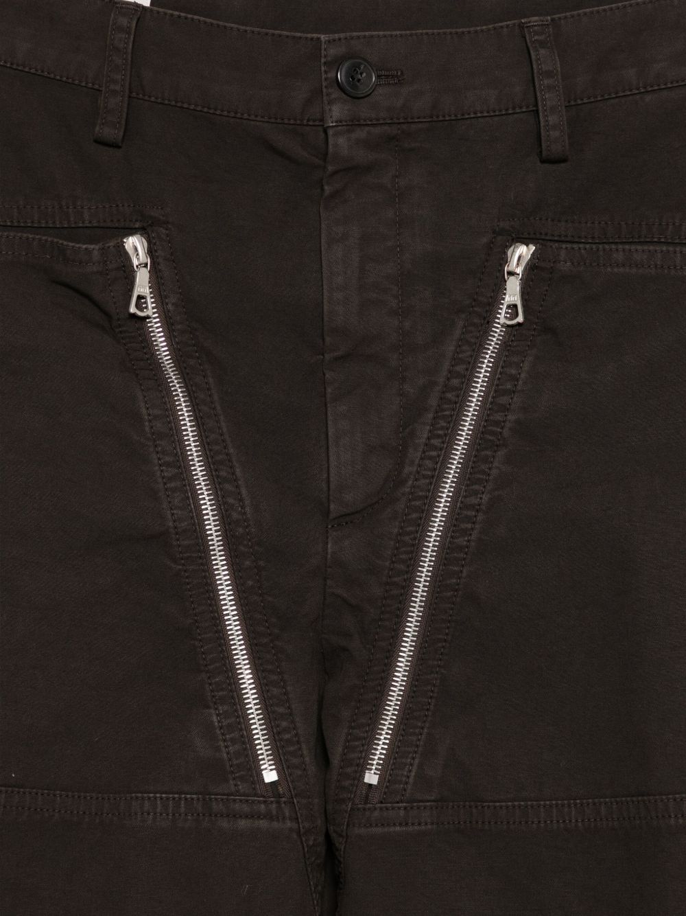 Pantaloni pexior con zip in marrone Dries van noten - uomo 