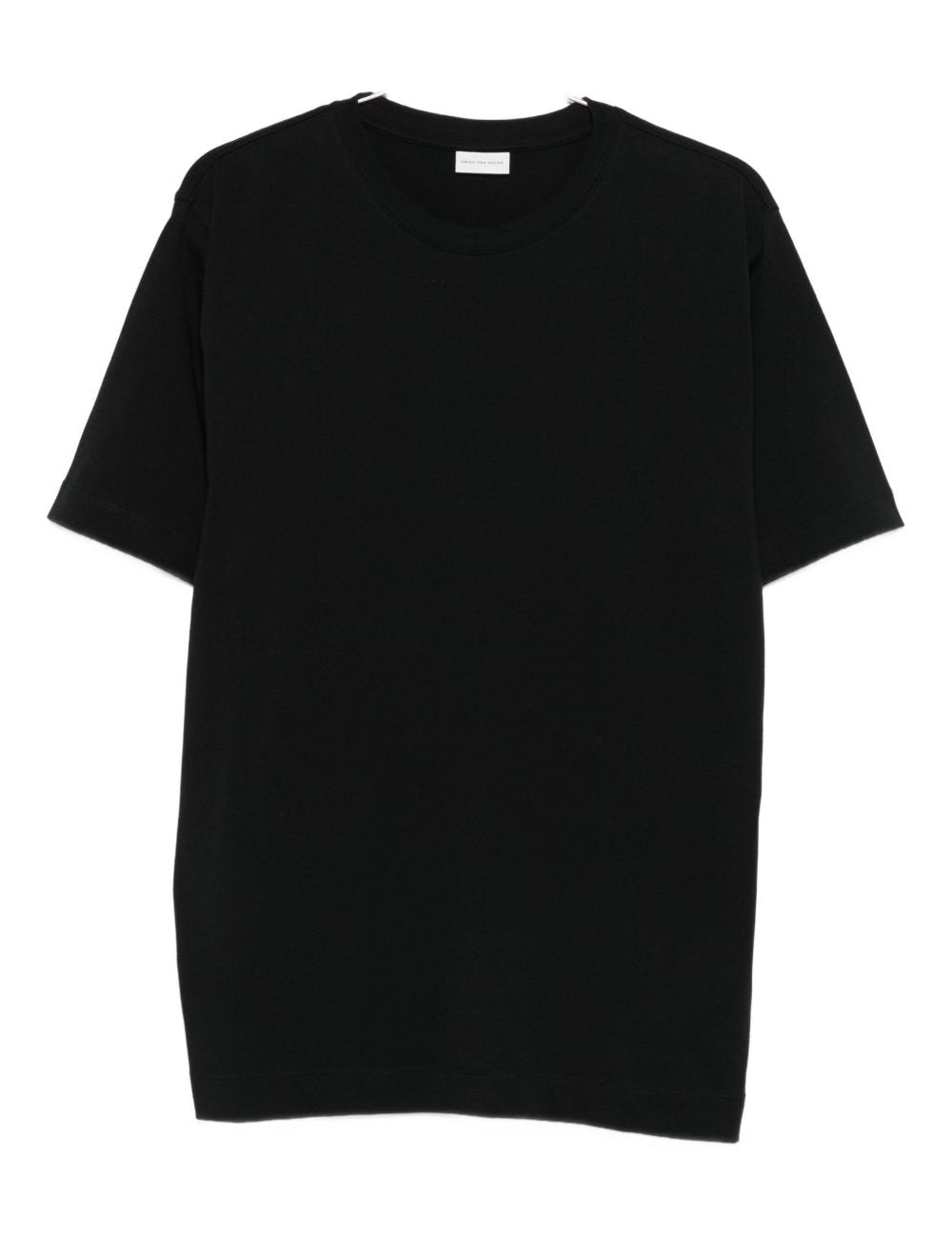 T-shirt girocollo in nero Dries van noten - uomo 
