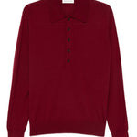 Maglione con colletto stile polo in lana Muano in boreaux Dries van noten - uomo 