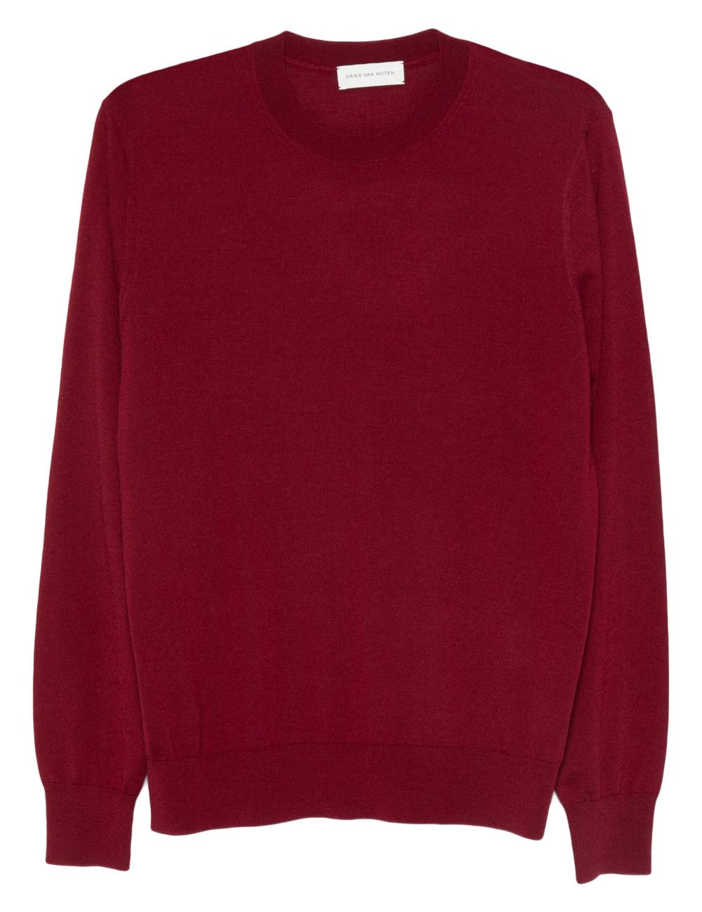Maglione in lana murton in bordeaux Dries van noten - uomo 