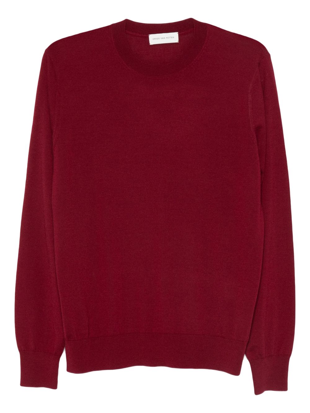 Maglione in lana murton in bordeaux Dries van noten - uomo 