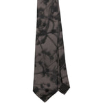 Cravatta in seta con stampa in marrone Dries van noten - uomo 
